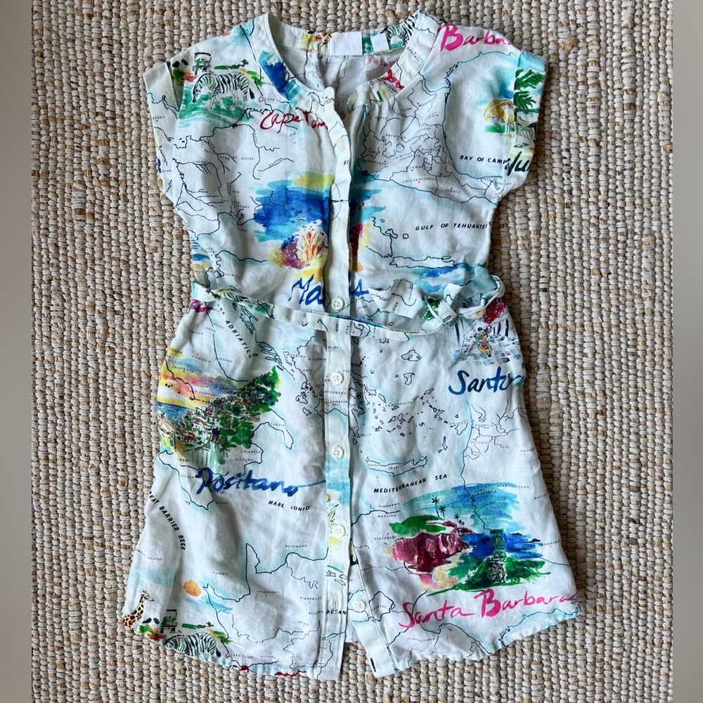 Gap kids girl button dress w/pockets